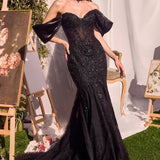 Detachable Wings Mermaid Gown