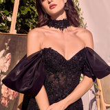 Detachable Wings Mermaid Gown