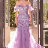 Detachable Wings Mermaid Gown