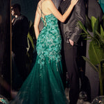 Butterfly Print Mermaid Gown-1