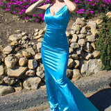 Neon Fitted Satin Dress-6